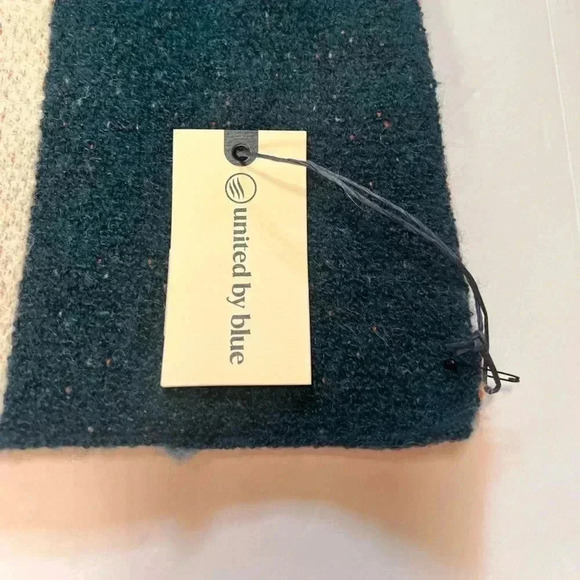 NWT- United by Blue Multi Stripe Recycled Scarf- Color Teal (Sold Out) - Picture 5 of 12